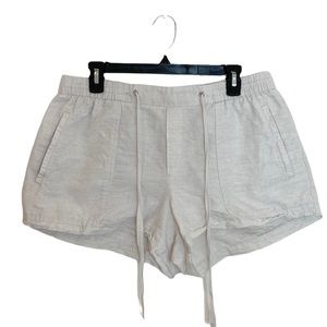 GAP Beige Linen Shorts Size L